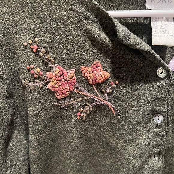 Koret Gorgeous Embroidered wool Cardigan - Picture 2 of 8